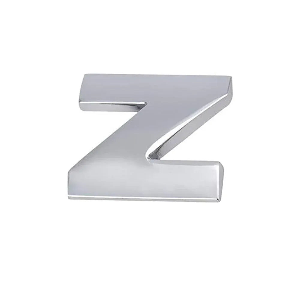 A-Z Alphabet Letters Car Sticker Self Adhesive Auto Badge Emblem 3D Chrome Good - Z