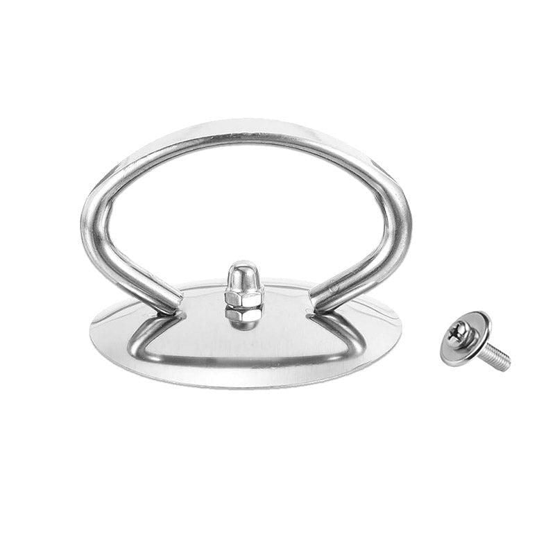 Universal Ring Pot Lid Handle Stainless Steel High Temp Resistant Kitchen - Red