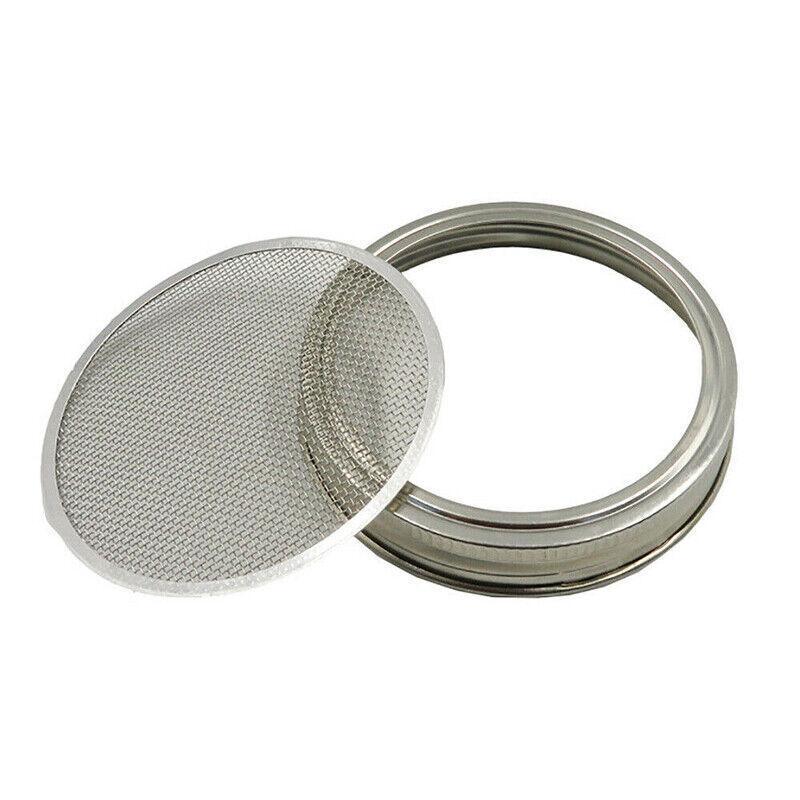 Seed Sprouting Lids Tools Strainer Screen Kits For Wide Mouth Mason Canning Jar - 1SET