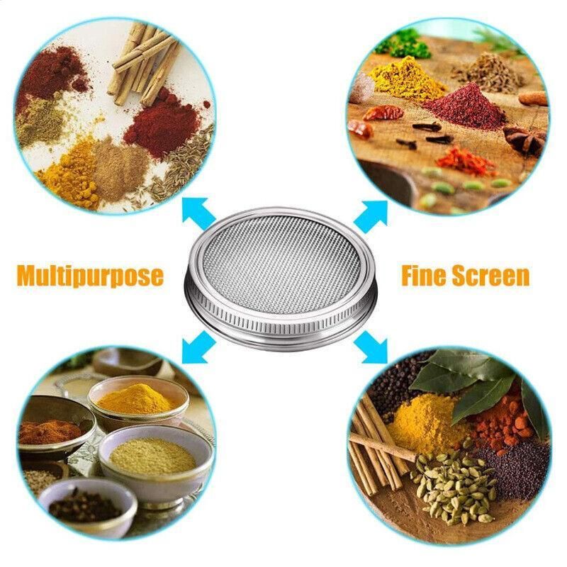 Seed Sprouting Lids Tools Strainer Screen Kits For Wide Mouth Mason Canning Jar