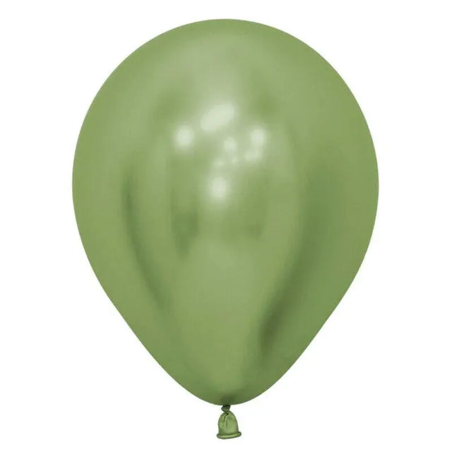Metallic Latex Balloons 12 Inch Chrome Party Balloons for Birthday Wedding Decoration - Light Green 50PCS