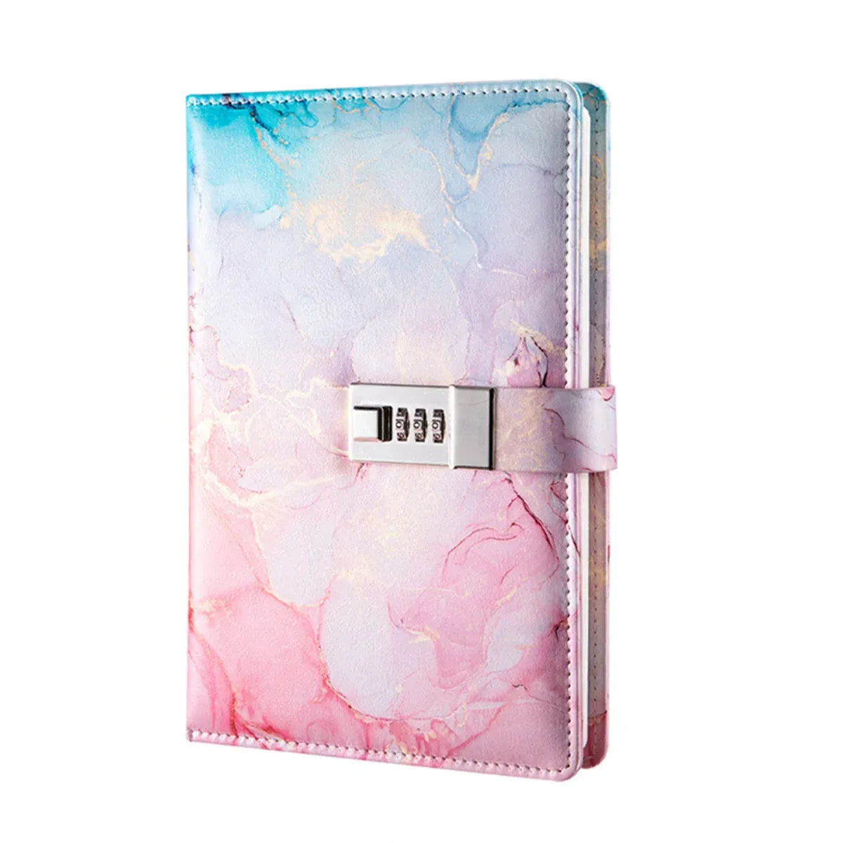 Password Book Notebook Planner Lockable Diary Journal for Office School Personal - Pink