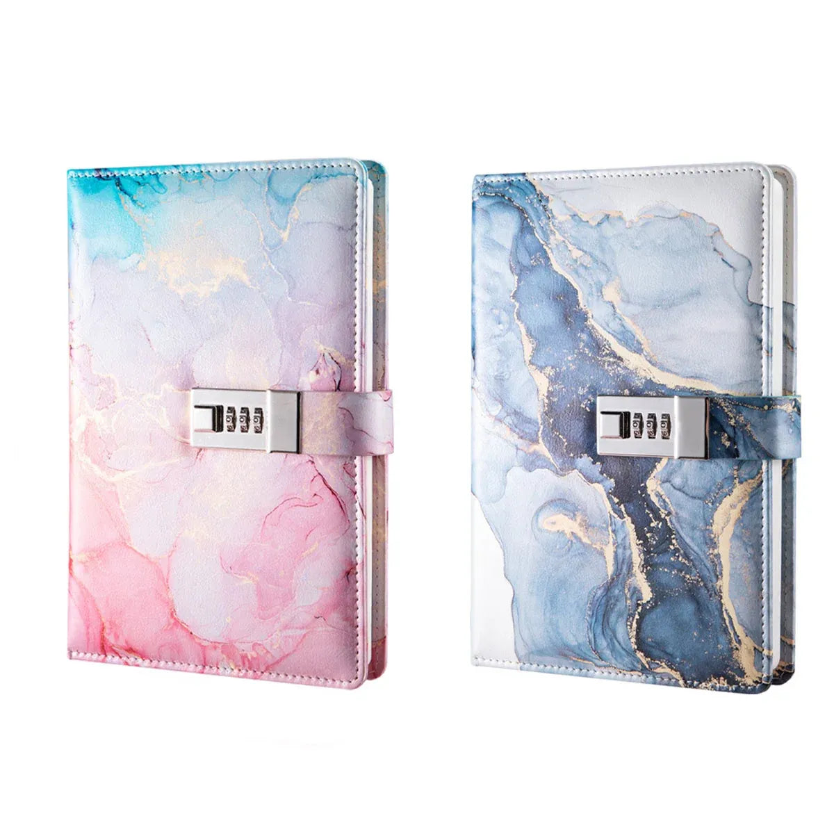 Password Book Notebook Planner Lockable Diary Journal for Office School Personal - Pink