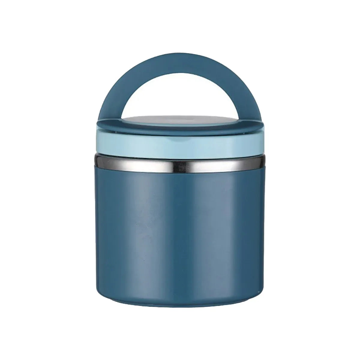 1L Large Capacity Stainless Steel Insulated Lunch Box Food Container Durable - Blue