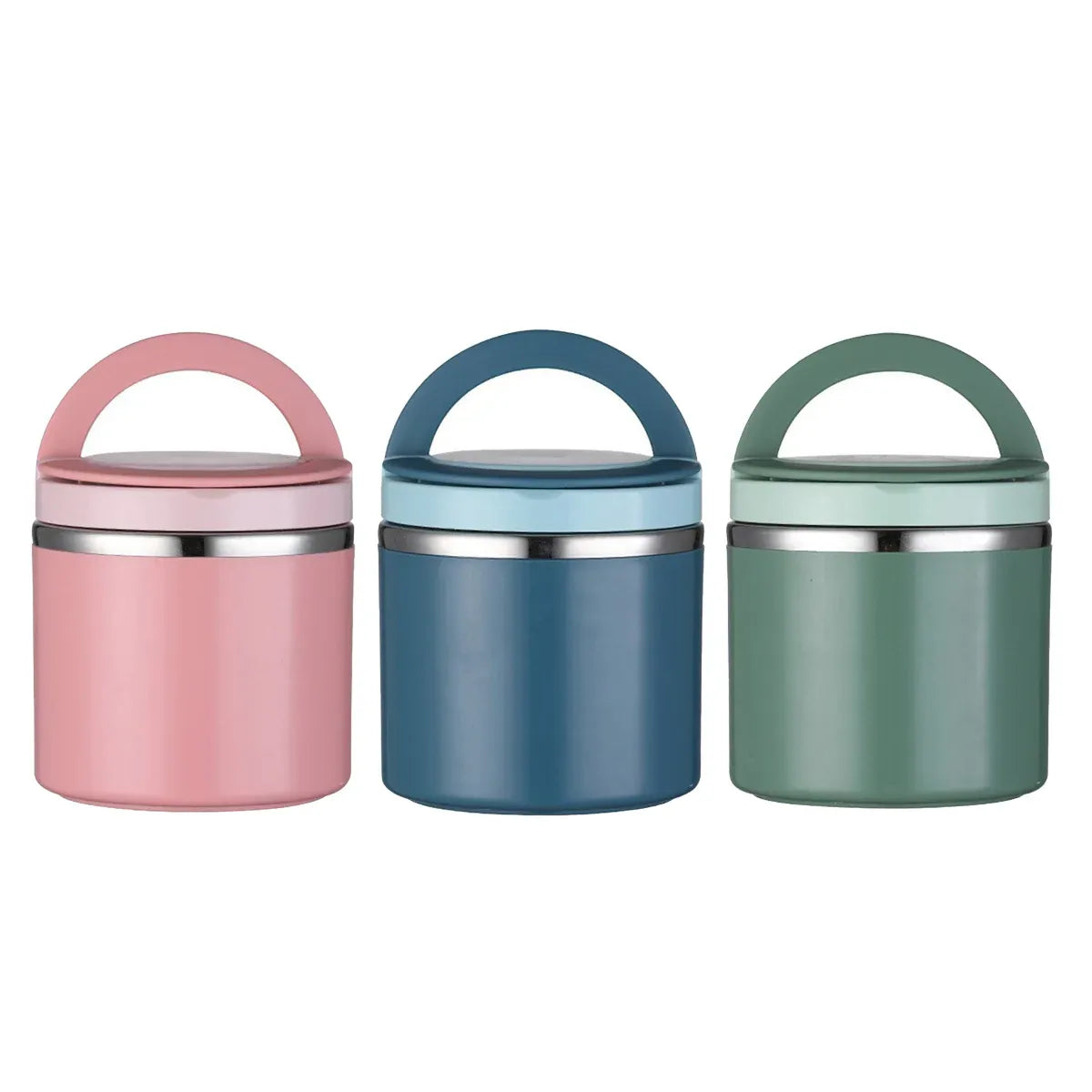 1L Large Capacity Stainless Steel Insulated Lunch Box Food Container Durable - Blue