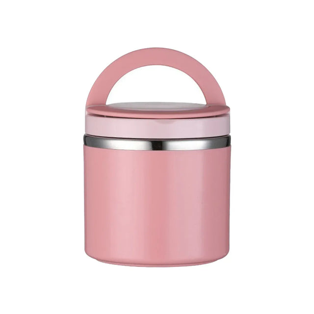 1L Large Capacity Stainless Steel Insulated Lunch Box Food Container Durable - Pink