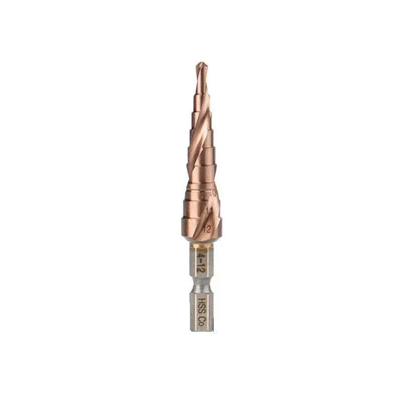 Hss M35 Cobalt Steel Step Cone Drill Bit Hole Saw Cutter 4-12/20/32Mm 5-21/27Mm - M35 Co 4-12mm