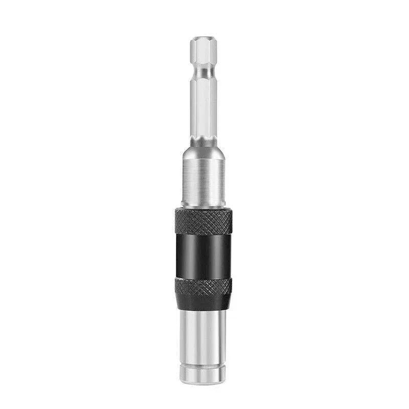 Pivoting Screwdriver Bit Holder Swivel Drill Adapter Tool for Impact Driver - Silver