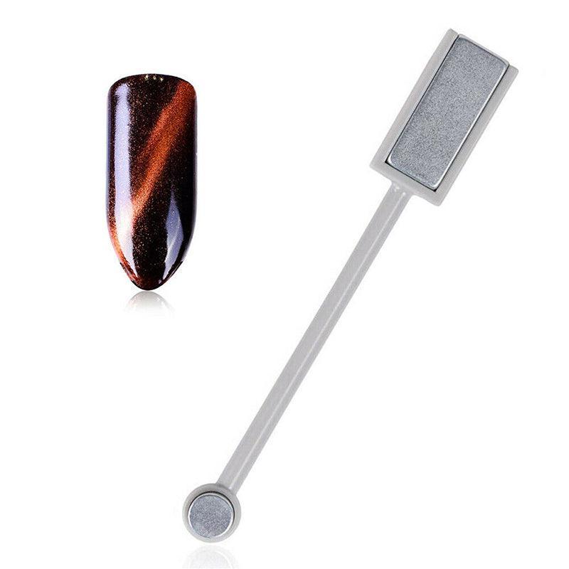 Nail Art Cat Eye Effect Stick for UV Gel Polish Design Tool for Manicure Styling Use - 1PC Strong Magnet