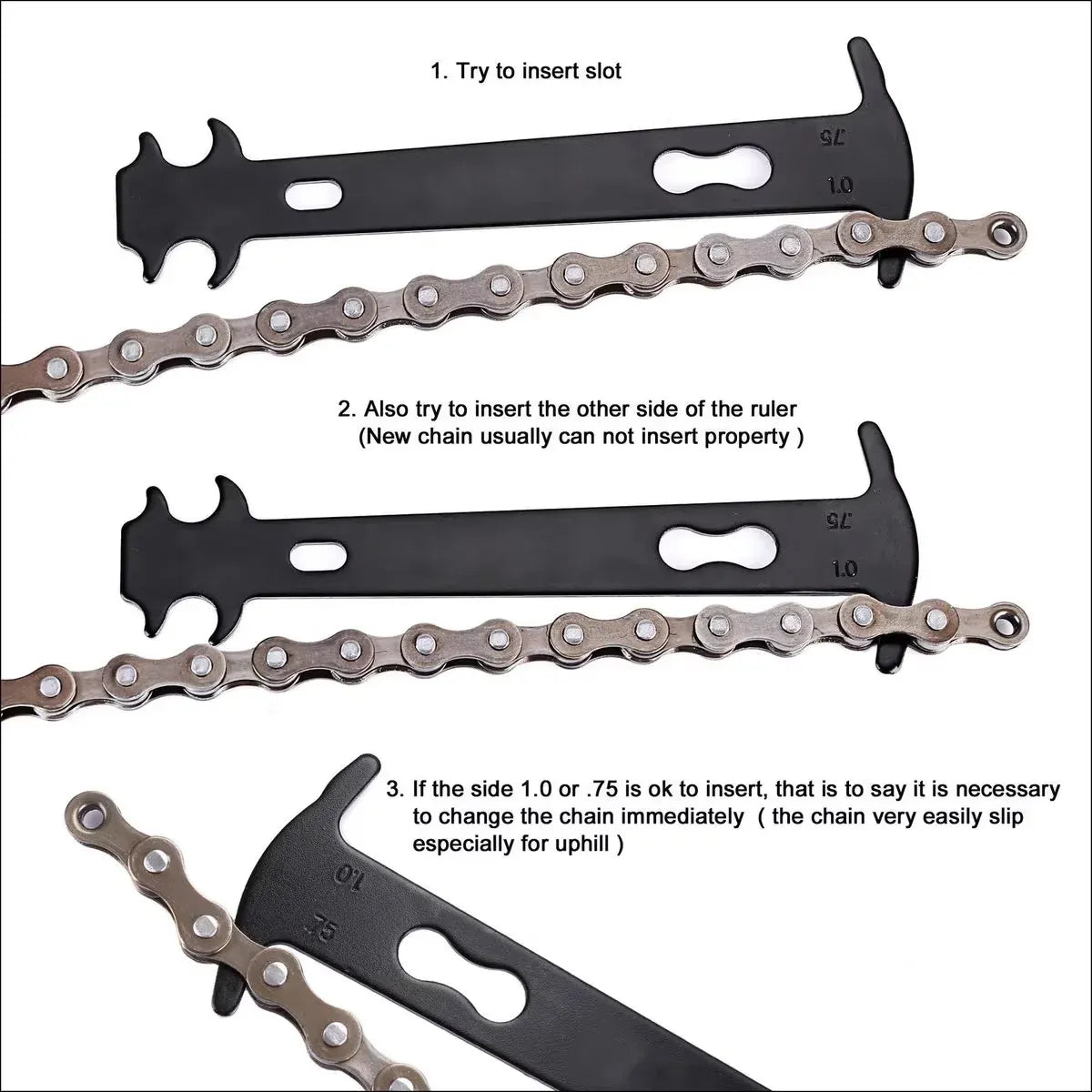 3pcs Bicycle Chain Splitter Tool Bike Link Breaker Pliers Repair Removal Kit Set