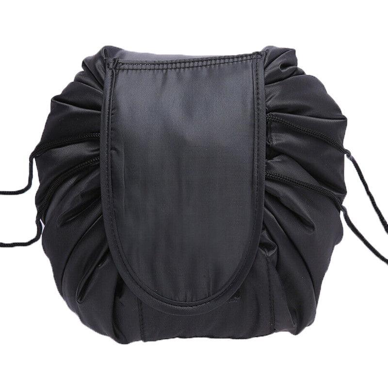 Portable Travel Makeup Bag Drawstring Cosmetic Pouch Lazy Storage Organiser Case - Pink