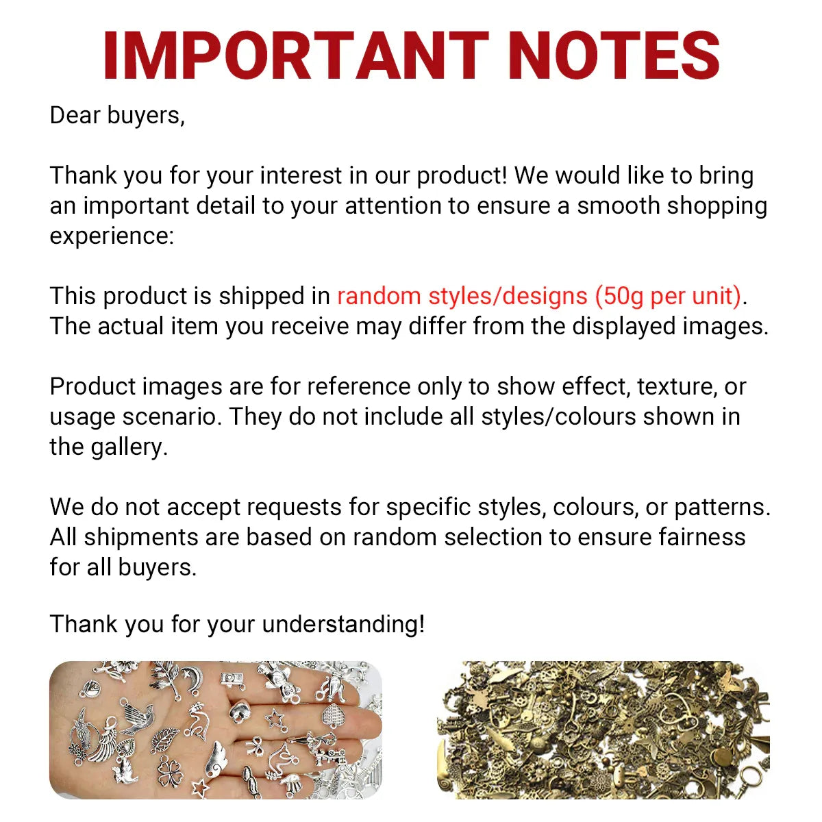 Mixed Tibetan Charms Pendants 50g Silver Bronze for Jewellery DIY Craft Making - Silver