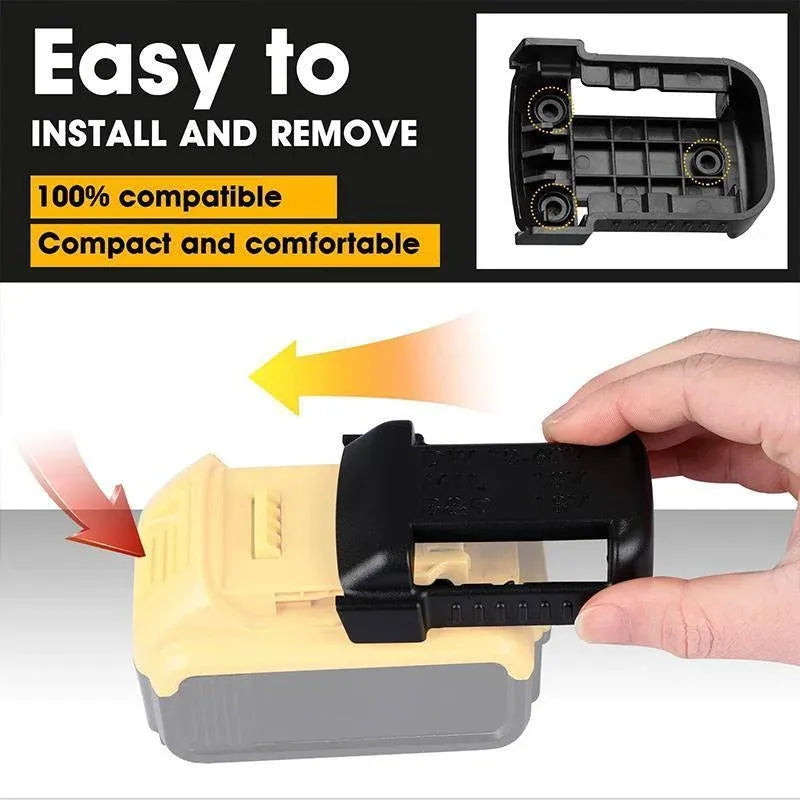 10PCS 18V Battery Holder Wall Mount for Makita Bosch GBA Dewalt Storage Rack