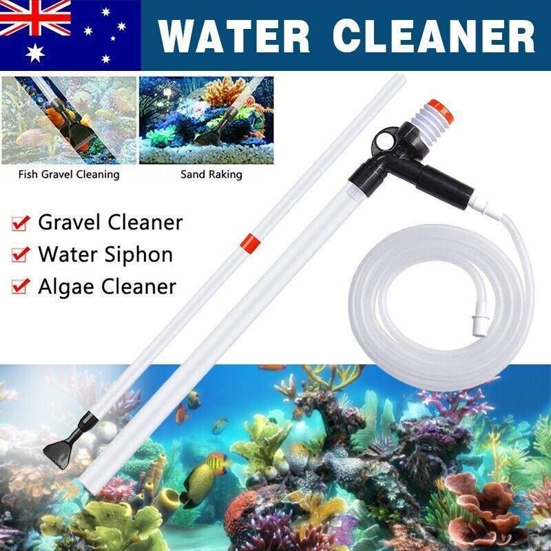 Pump Gravel Water Cleaning Kit Vacuum Cleaner Aquarium Fish Tank Siphon