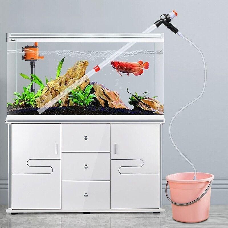 Pump Gravel Water Cleaning Kit Vacuum Cleaner Aquarium Fish Tank Siphon