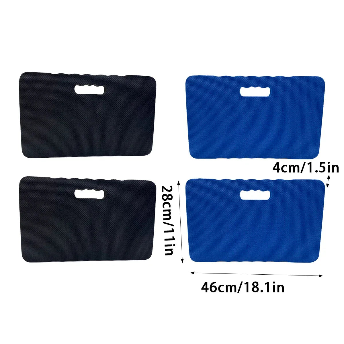 2Pcs Waterproof Anti-Slip Kneeling Cushion Home Garage Repair Knee Guard - Blue
