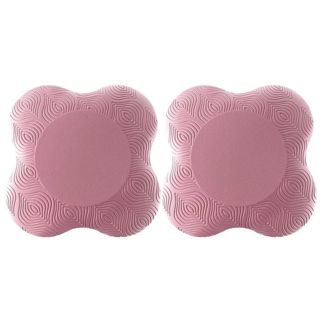 2pcs Thick Yoga Kneeling Mat Knee Cushion for Elbow Support Gym Workout Pad - Pink