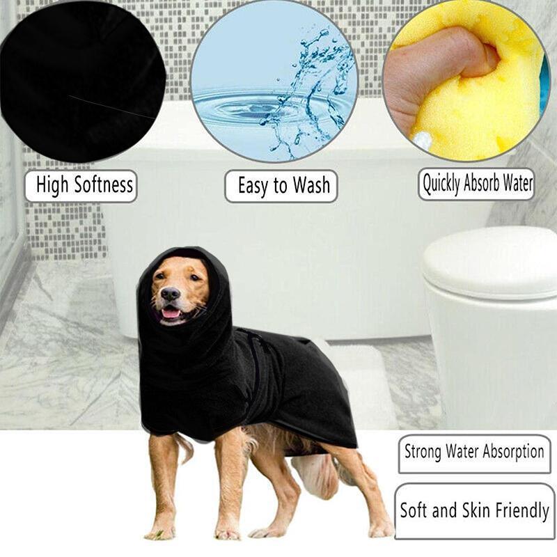 Dog Puppy HoodiesJacket Solid Coat Pet Winter Soft Warm Clothes S-5XL Purple - L