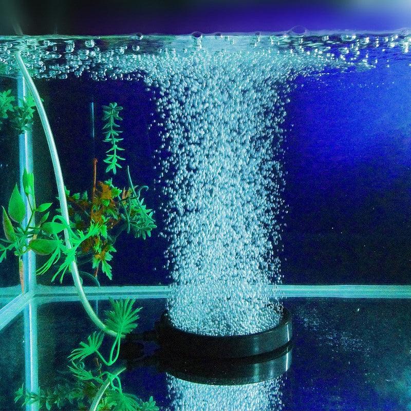 Air Bubble Disk Stone Aquarium Aerator Fish Tank Pump Hydroponics Oxygen - 20cm