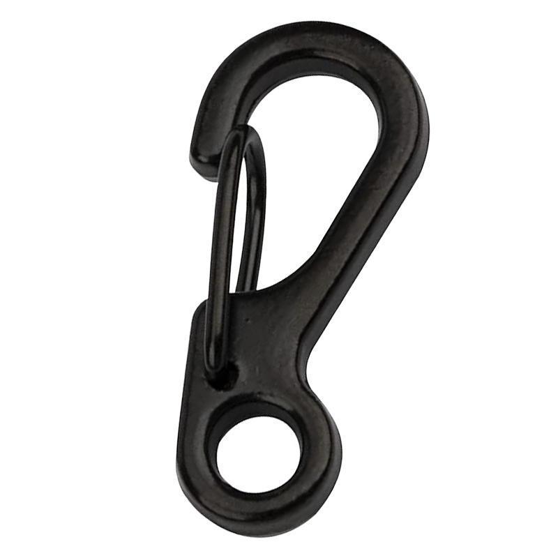 10X Mini Alloy Carabiner Keychain Durable Snap Spring Clip Hook - Silver