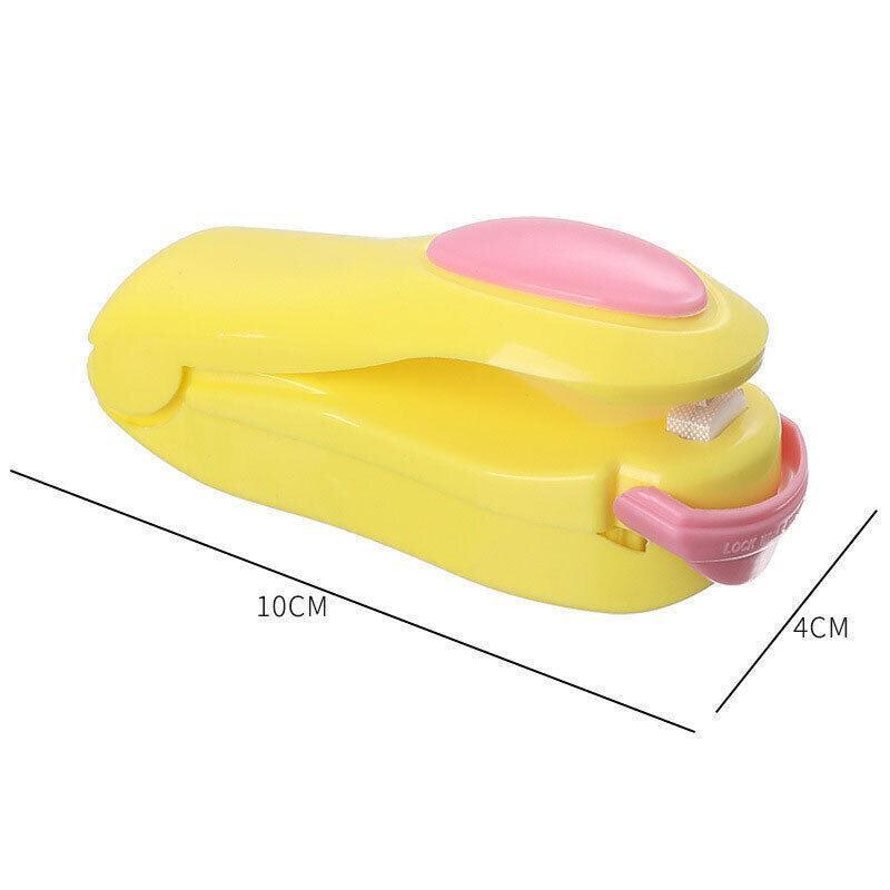 Handheld Mini Heat Sealer Poly Bag Sealing Machine Food Portable Plastic Small - Yellow