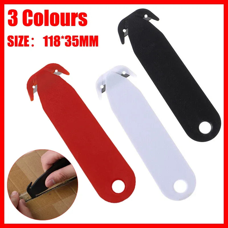 Mini Utility Knife Box Cutter Small Letter Opener for Envelope Package Food Bag - Red
