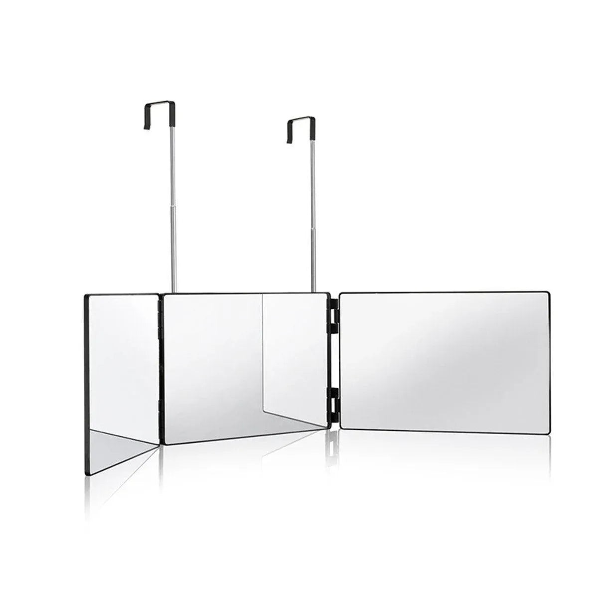 3Way Makeup Mirror for Hair Cutting Styling Hanging Beauty Tool Adjustable