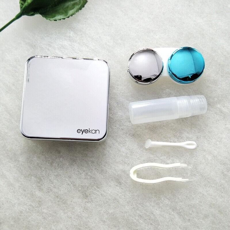 Contact Lens Tweezers Stick Inserted Remover Tool Kit Tip Storage Case Box Sets - Rose Gold