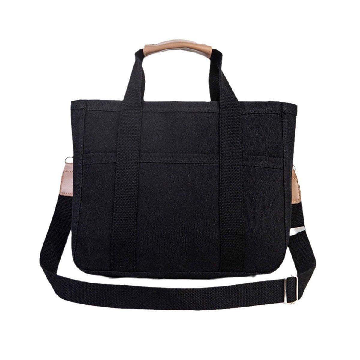 Stylish Multifunctional Mummy Bag Canvas Shoulder Crossbody Handheld Tote Beige