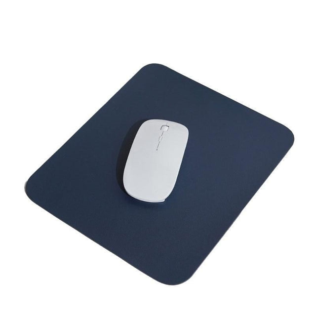 Pu Leather Gaming Mouse Pad Desk Mat Anti-Slip Speed Mousepad 22X22Cm Waterproof - Blue