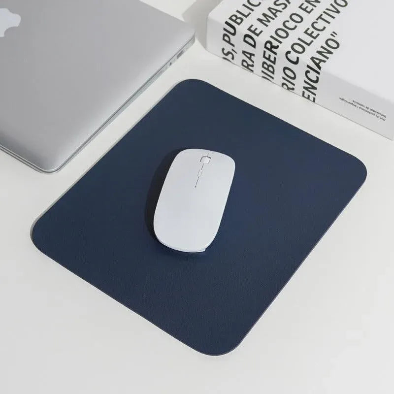 Pu Leather Gaming Mouse Pad Desk Mat Anti-Slip Speed Mousepad 22X22Cm Waterproof - Green
