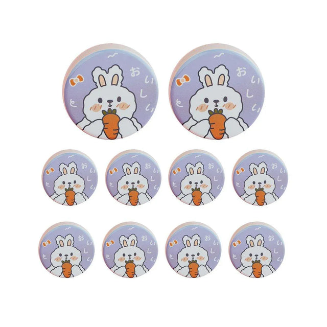 10PCS Cookie Tin Box Metal Biscuit Gift Box Candy Packaging - Carrot Rabbit