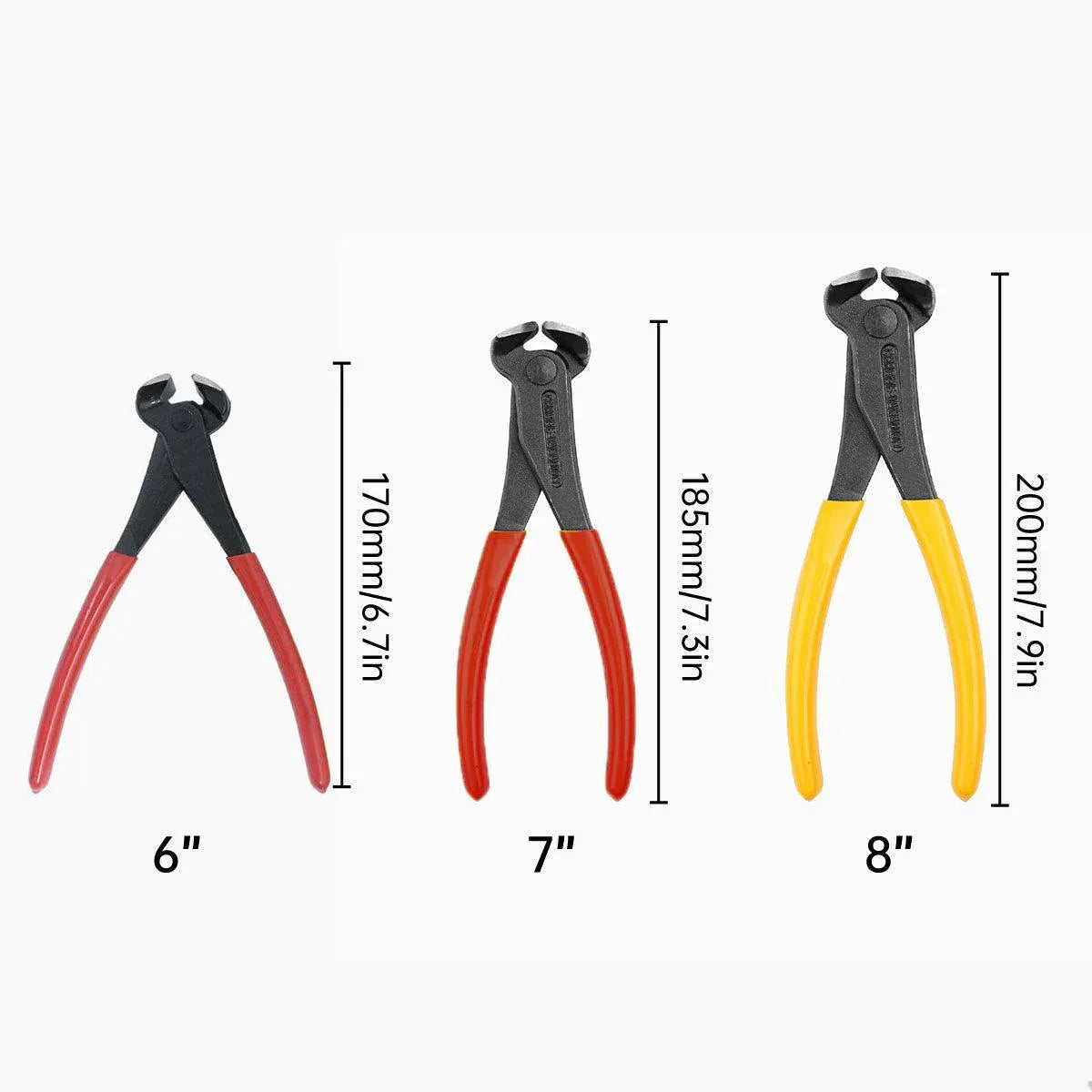 Nail Puller Nail Remover Tool Cutting Pliers Carpenter Tools End Cutting Pliers - 7 inch