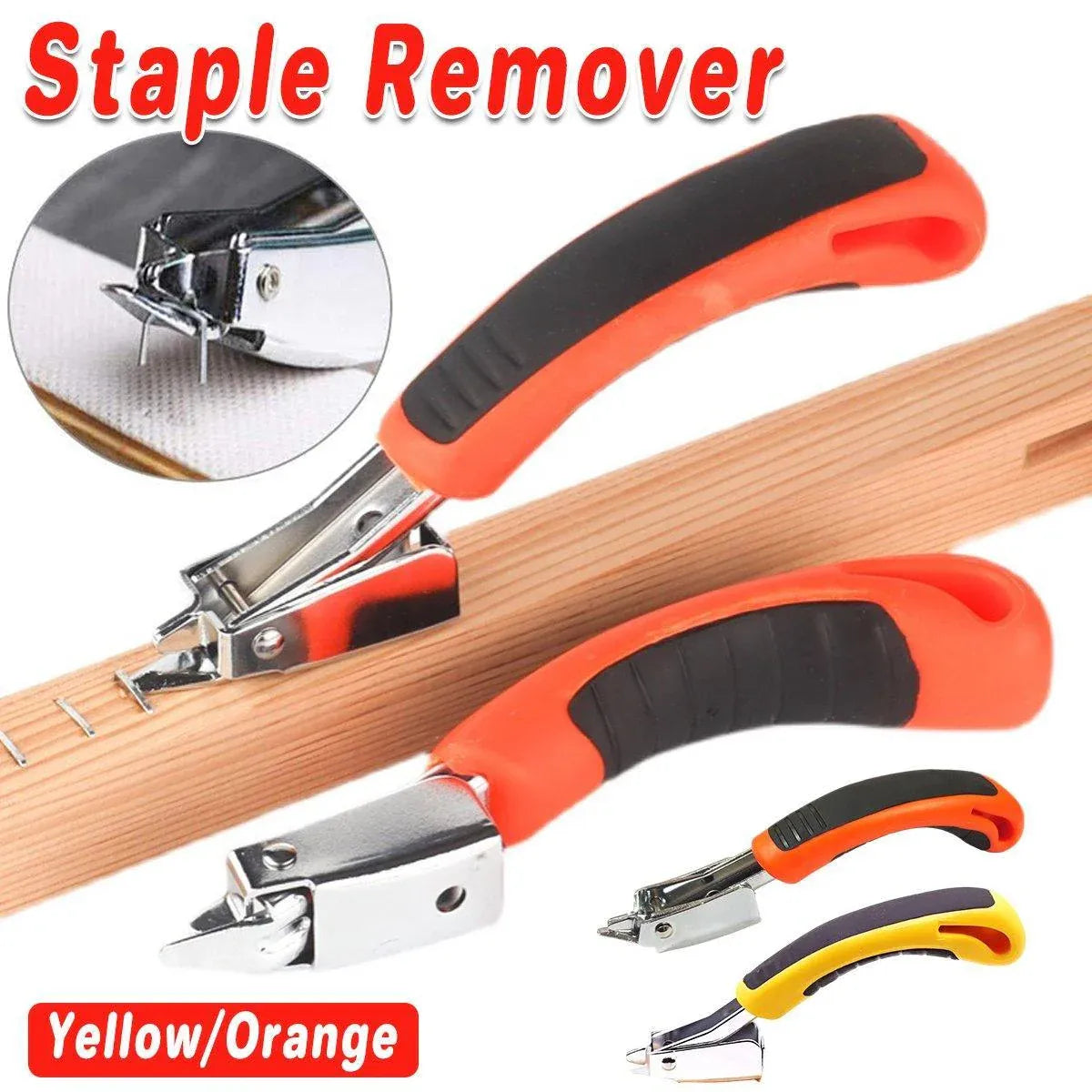 Easy Nail Puller Ergonomic Design for Quick Nail Removal Efficient Hand Tool - Yellow