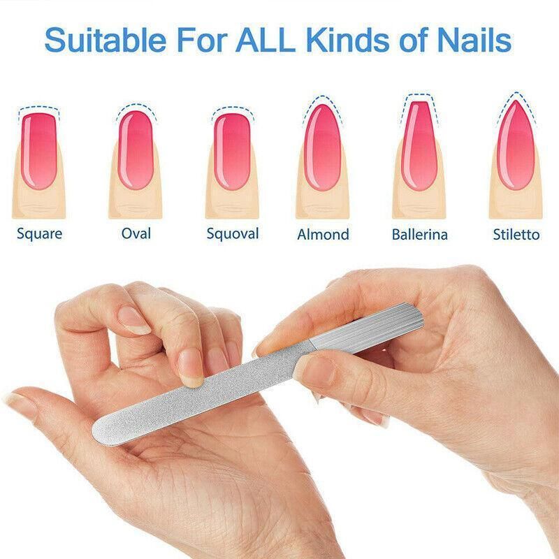 Diamond Nail File for Hand Foot Care Manicure Podiatry Tool 20.2cm - 1PC