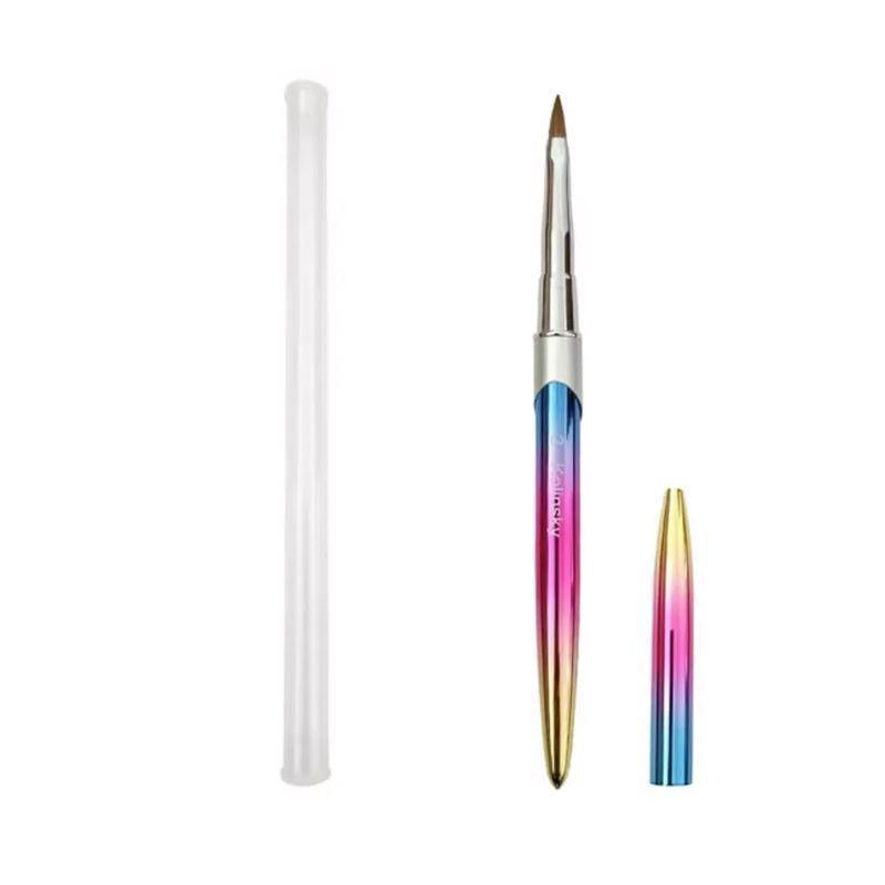 Kolinsky Acrylic Nail Art Brush Manicure Powder Professional Tools Size 2-18 - 6#