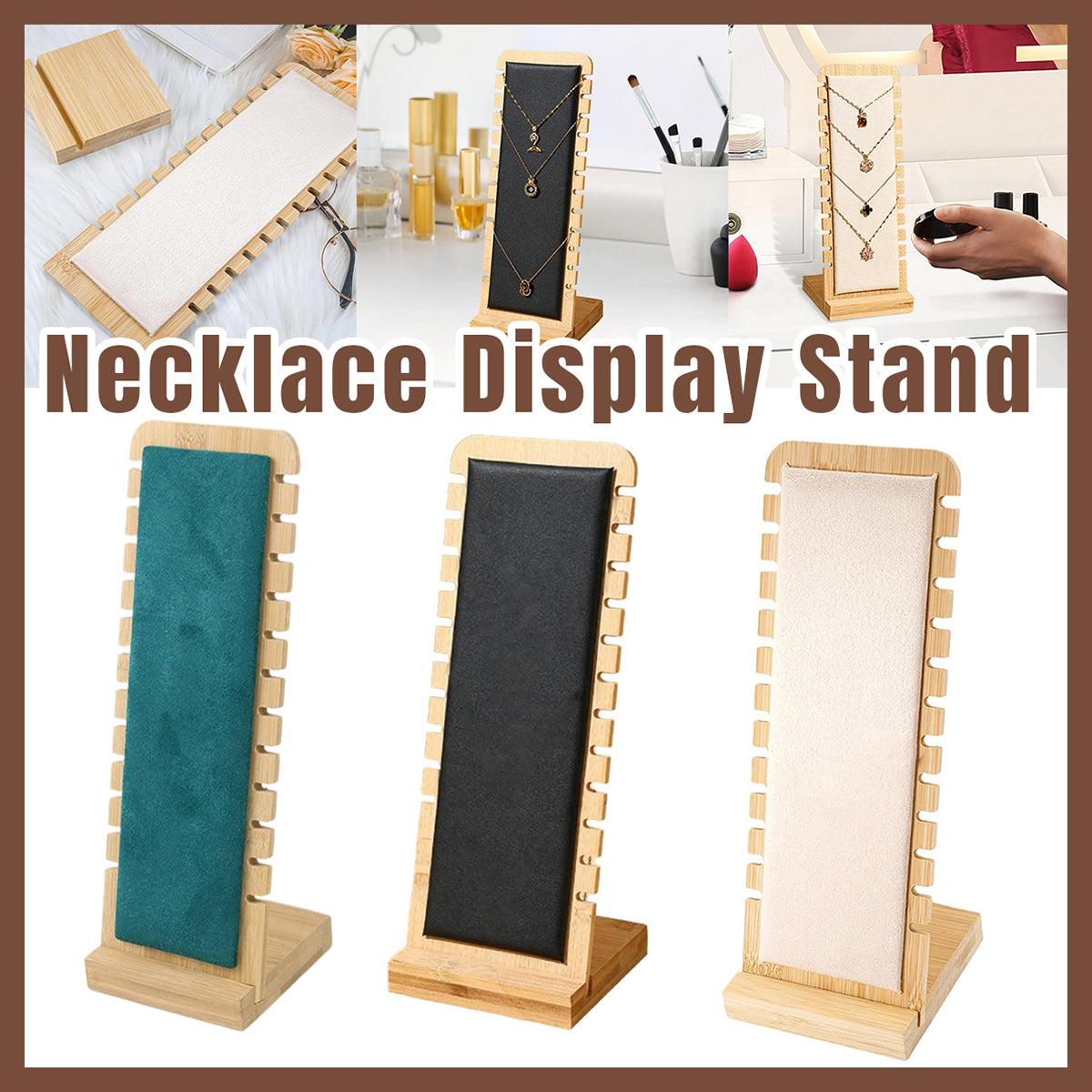 Jewellery Display Rack Necklace Hanging Stand Organiser Holder for Accessories - Green
