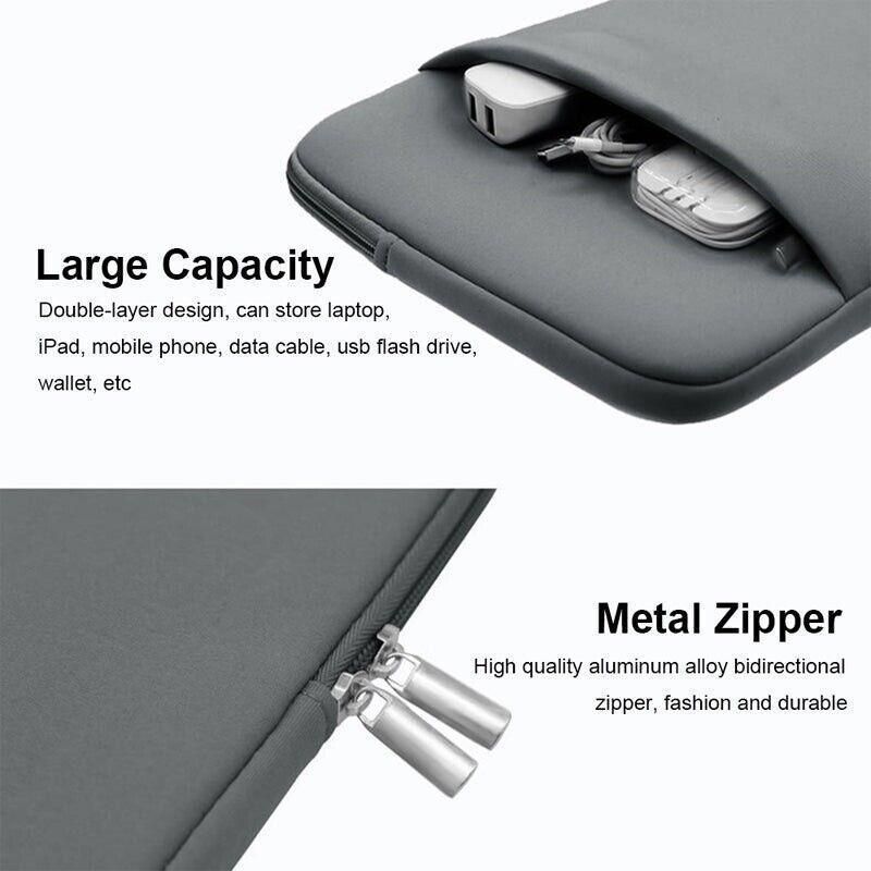 Black Laptop MacBook NoteBook Sleeve Bag Travel Carry Case Cover 13 14 15 16 Inch - 14Inch