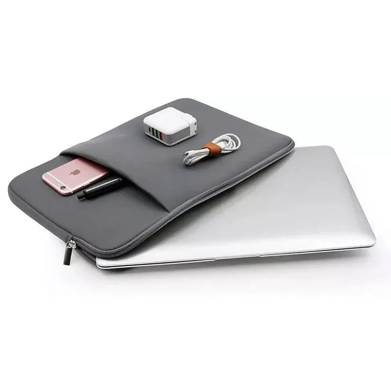 Grey Laptop Macbook Notebook Sleeve Bag Travel Carry Case Cover For 11 13 14 15 Inch Lap Top - 15Inch