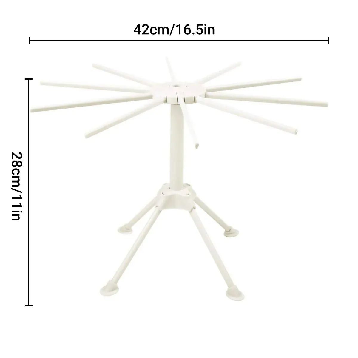 Foldable Pasta Drying Rack 10 Bar Plastic Spaghetti Noodle Dryer Home Kitchen