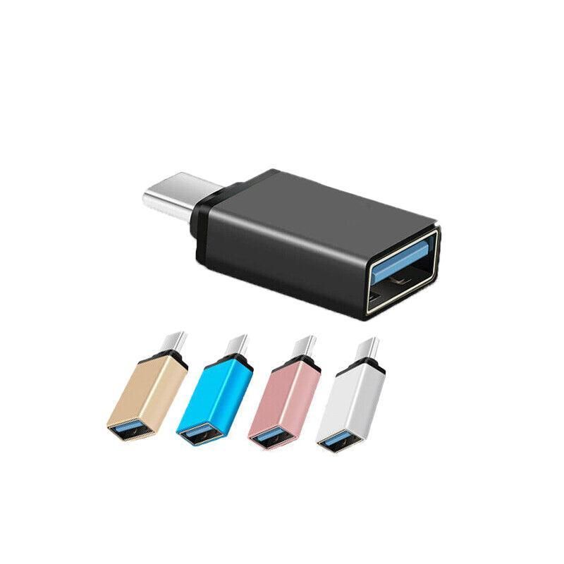 USB Type-C to USB 3.0 Adapter OTG Converter for Phone Tablet Laptop - Rose Gold