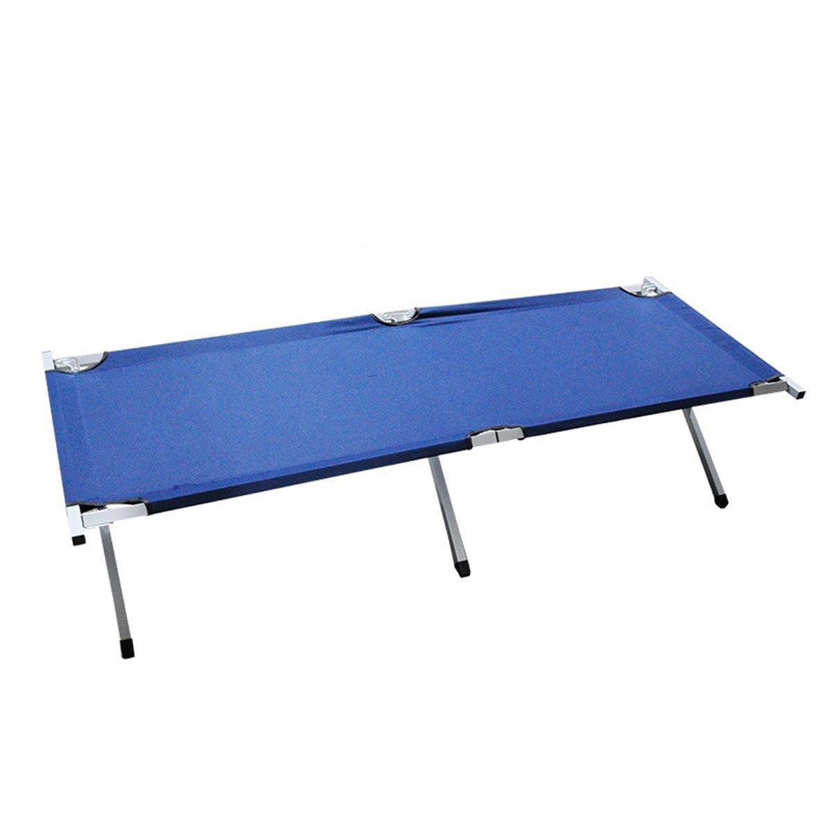 Portable Lightweight Folding Aluminum Camping Bed Ultra Light Outdoor Camp Bed - Green