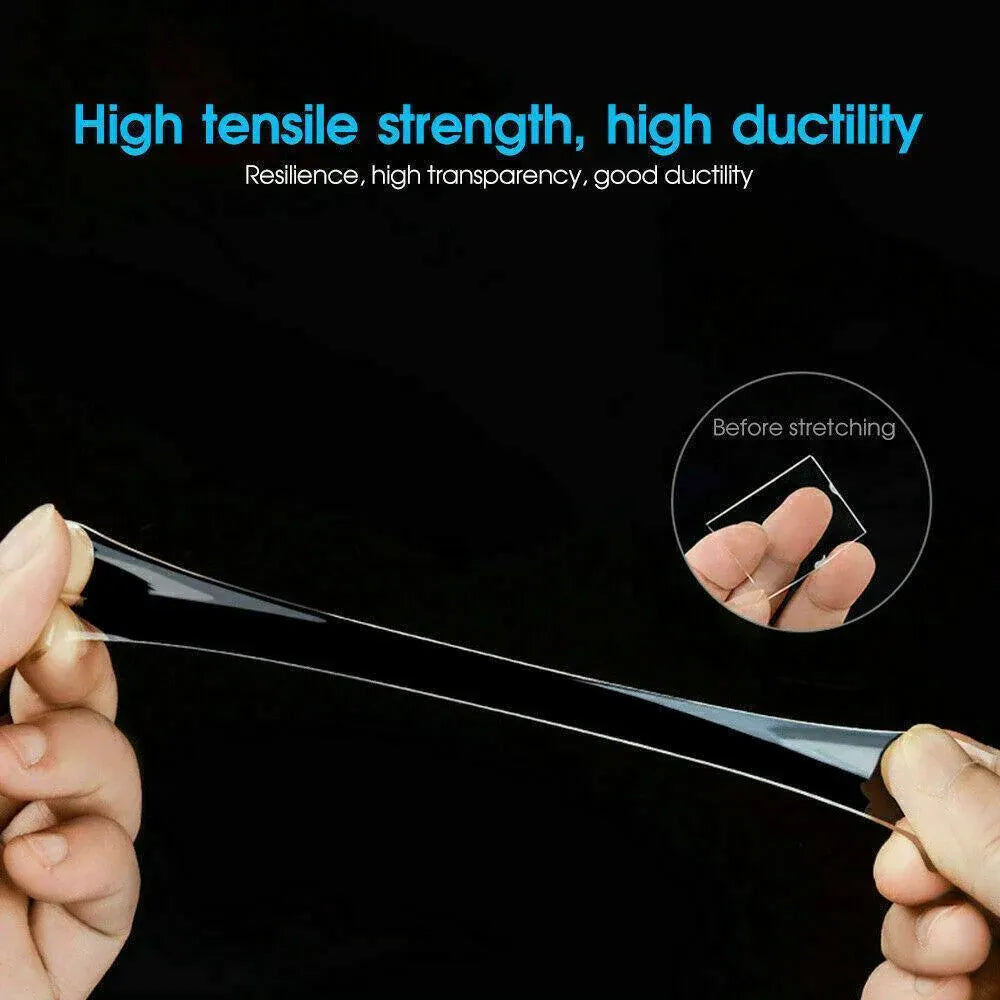 Double Sided Nano Tape Transparent Reusable Adhesive Gel Grip for Home Office - 3cm*3m*1mm (1 Unit)