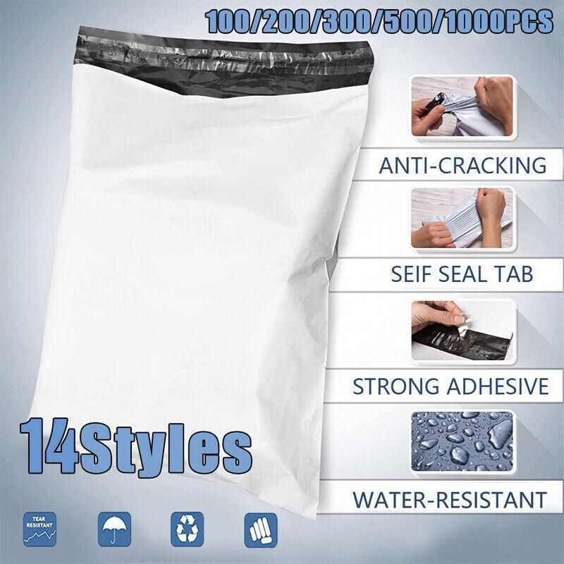 Poly Mailer Bags Mailing Satchel Plastic Courier Self Sealing Packing - 30*42cm *100 PCS