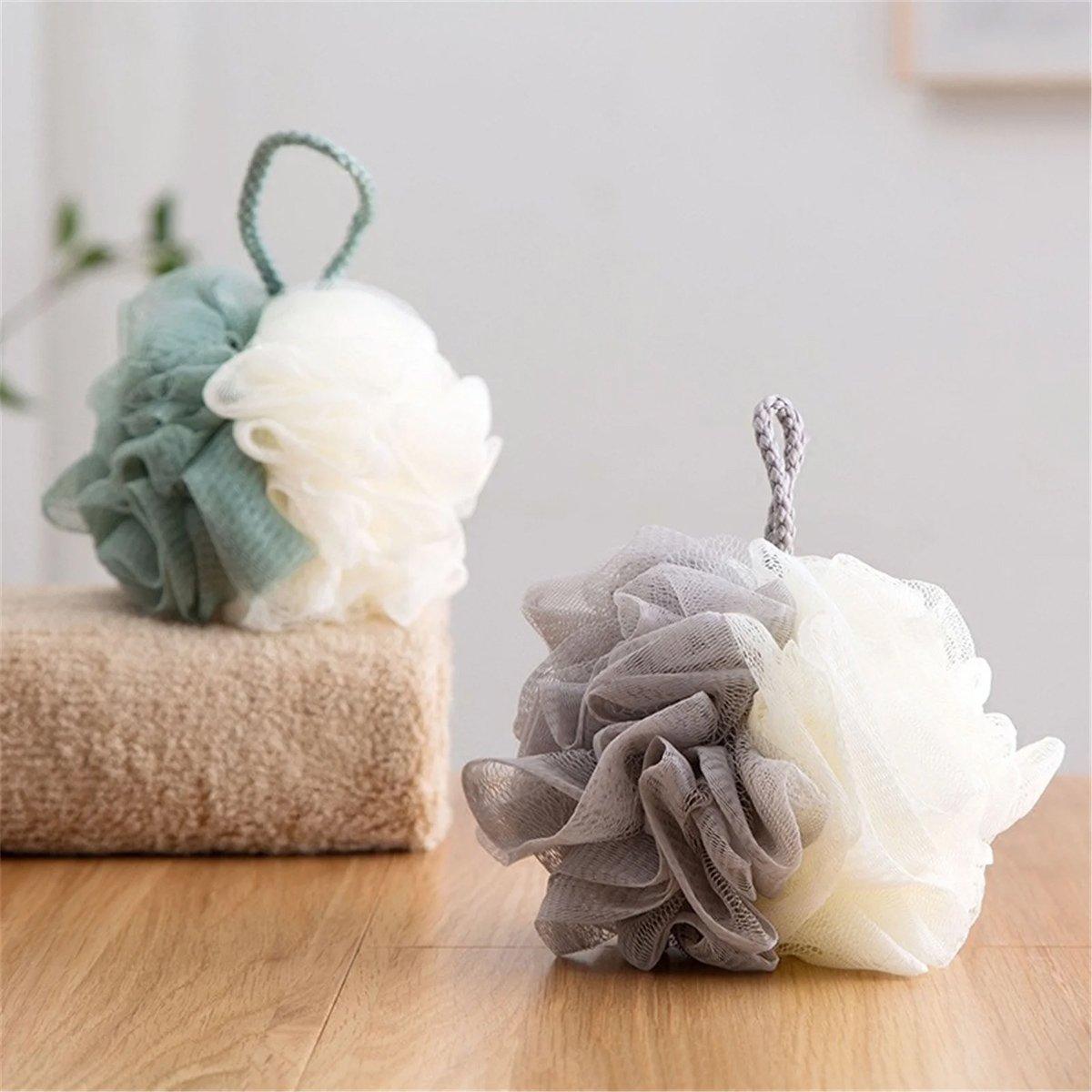 Bath Ball Mermaid Loofah Sponge Bath Puff Soft Ball Body Exfoliate Wash Shower - Pink