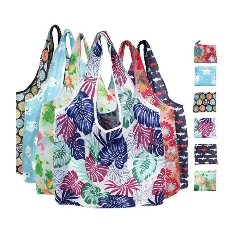 Reusable Foldable Light Waterproof Shopping Bags Carry bag Grocery Big - B-04