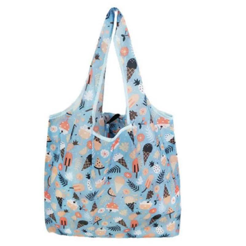 Reusable Foldable Light Waterproof Shopping Bags Carry bag Grocery Big - B-37