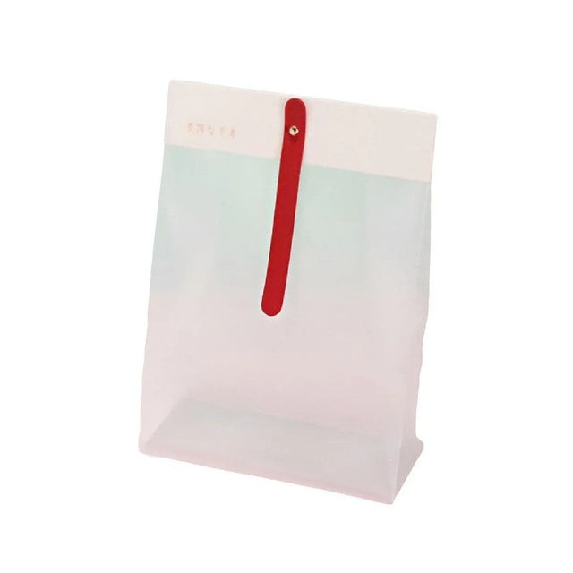 50pcs Transparent Snack Bags Biscuit Candy Bags Resealable Food Packaging - Red