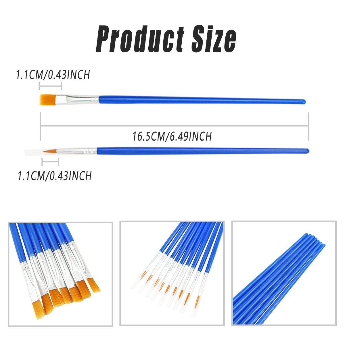 50/100PCS Plastic Flat Tip Hook Line Brushes for DIY Ceramics and Watercolor Painting - 50PCS Hook Line Pen