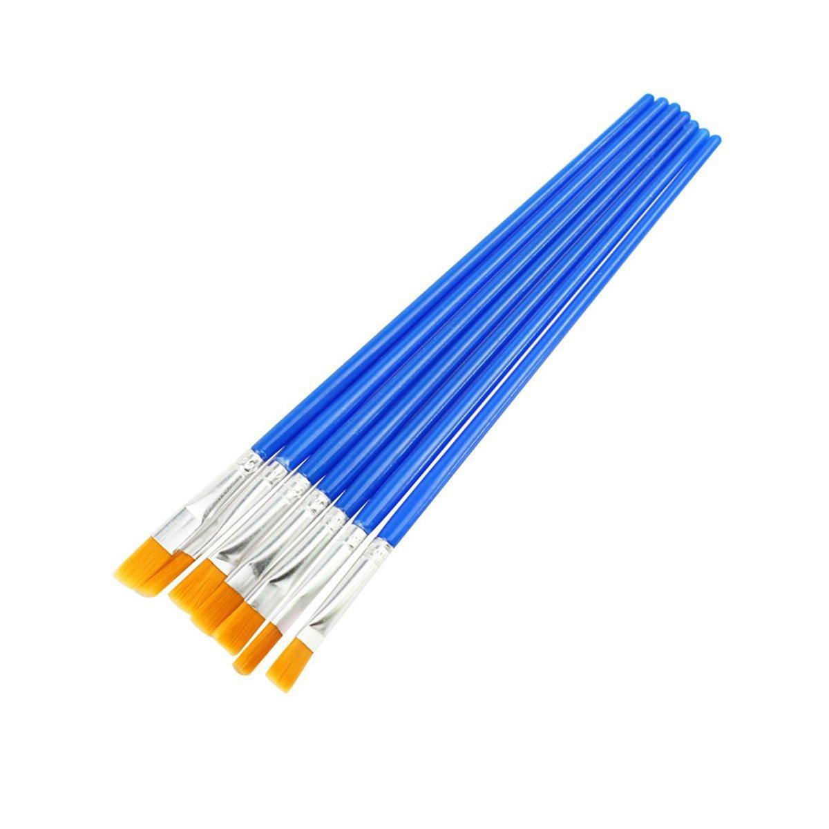 50/100PCS Plastic Flat Tip Hook Line Brushes for DIY Ceramics and Watercolor Painting - 50PCS Hook Line Pen